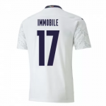 Italy Euro 2020 White Soccer Jersey Shirt #17 IMMOBILE