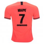 2019-20 PSG Kylian Mbappe Orange Soccer Jersey Shirt