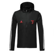 2019-20 Juventus Black Hoody Woven Windrunner