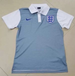 England 2016 Euro Blue White Polo Shirt