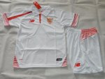 Kids Sevilla 2015-16 Home Soccer Kit(Shirt+Shorts)