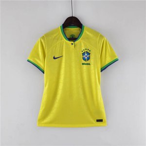 WOMEN\'S BRAZIL WORLD CUP 2022 HOME YELLOW SOCCER SHIRT