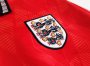 1990 England Away Red Retro Soccer Jersey Football Shirt