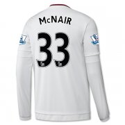 Manchester United LS Away 2015-16 McNAIR #33 Soccer Jersey
