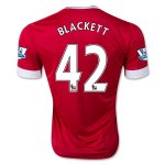 Manchester United Home 2015-16 BLACKETT #42 Soccer Jersey