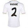 13-14 Real Madrid #2 Varane White Home Soccer Jersey Shirt