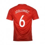 Poland Away 2016 Jodlowiec 6 Soccer Jersey Shirt