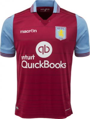 Cheap Aston Villa 2015-16 Home Soccer Jersey