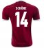 Denmark Home Euro 2016 SCHÖNE #14 Soccer Jersey