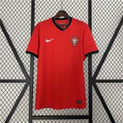 UEFA Euro 2024 Portugal Home Red Soccer Jersey Football Shirt