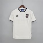 2000 England Home White Retro Soccer Jersey Football Shirt