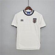 2000 England Home White Retro Soccer Jersey Football Shirt