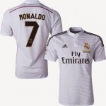 Ronaldo #7 Ballon d'Or 2014 Winner Home Soccer Jersey White