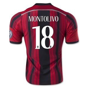 AC Milan 14/15 MONTOLIVO #18 Home Soccer Jersey
