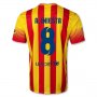 13-14 Barcelona #8 A.INIESTA Away Soccer Jersey Shirt