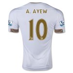 Swansea City 2015-16 Home Soccer Jersey A. AYEW #10