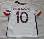 PSG Away 2015-16 UCL Ibrahimovic #10 Soccer Jersey