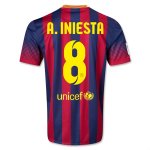 13-14 Barcelona #8 A INIESTA Home Soccer Jersey Shirt