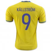 Sweden Home 2016 KALLSTROM #9 Soccer Jersey