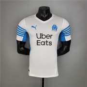 Olympique de Marseille 21-22 Kit Home White Soccer Jersey Football Shirt (Player Version)