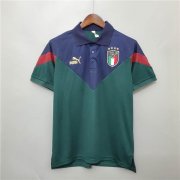 Euro 2020 Italy 20-21 Navy&Green Polo Shirt
