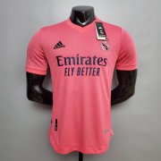 Real Madrid Soccer Shirt 20-21 Away Pink Soccer Jersey (Player Version)