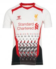 13-14 Liverpool Away White Soccer Jersey Shirt