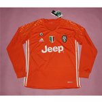 Juventus Orange Goalkeeper 2016/17 LS Soccer Jersey Shirt