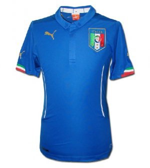 2014 World Cup Italy Home Blue Soccer Jersey Shirt [1402281400]