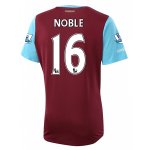 West Ham Home 2015-16 NOBLE #16 Soccer Jersey