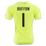 Italy Yellow Goalkeeper Euro 2016 Buffon #1 Jersey