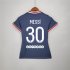 21-22 PSG MESSI #30 Home Navy Women's Soccer Jersey Football Shirt