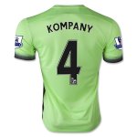 Manchester City Third 2015-16 KOMPANY #4 Soccer Jersey