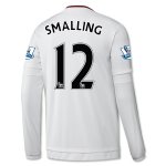 Manchester United LS Away 2015-16 SMALLING #12 Soccer Jersey