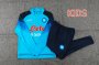 Kids Napoli 23-24 Blue Zipper Tracksuit Jacket