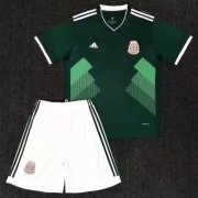 Kids Mexico Home 2018 World Cup Soccer Kit (Shirt+Shorts)