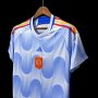 Spain World Cup 2022 Away Blue Soccer Jersey Football Shirt