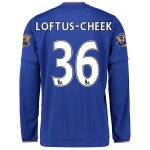 Chelsea LS Home 2015-16 LOFTUS CHEEK #36 Soccer Jersey