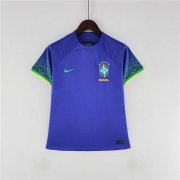 WOMEN'S BRAZIL WORLD CUP 2022 AWAY BLUE SOCCER SHIRT