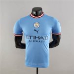 Manchester City 22/23 Home Blue Soccer Jersey Football Shirt (Authentic Version)