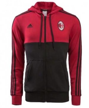 AC Milan 2017-18 Red Black Hoody Jacket
