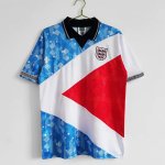 1990 England Blue/Red/white Retro Soccer Jersey Football Shirt