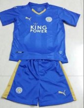Kids Discount Leicester City football shirt 2015-16 Home Soccer Kit(Shirt+Shorts)