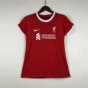 Women\'s 23/24 Liverpool Home Red Soccer Jersey Football Shirt