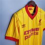 1984 Liverpool Retro Yellow Soccer Jersey Football Shirt