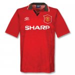 94-96 MANCHESTER UNITED HOME RED RETRO SOCCER JERSEY SHIRT