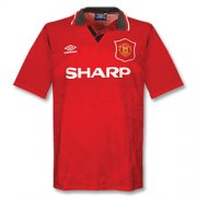 94-96 MANCHESTER UNITED HOME RED RETRO SOCCER JERSEY SHIRT