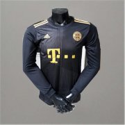 Bayern Munich 21-22 Third Black Long Sleeve Soccer Jersey Football Shirt