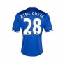 13-14 Chelsea #28 Azpilicueta Blue Home Soccer Jersey Shirt
