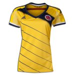 Woman 2014 FIFA World Cup Colombia Home Yellow Soccer Jersey